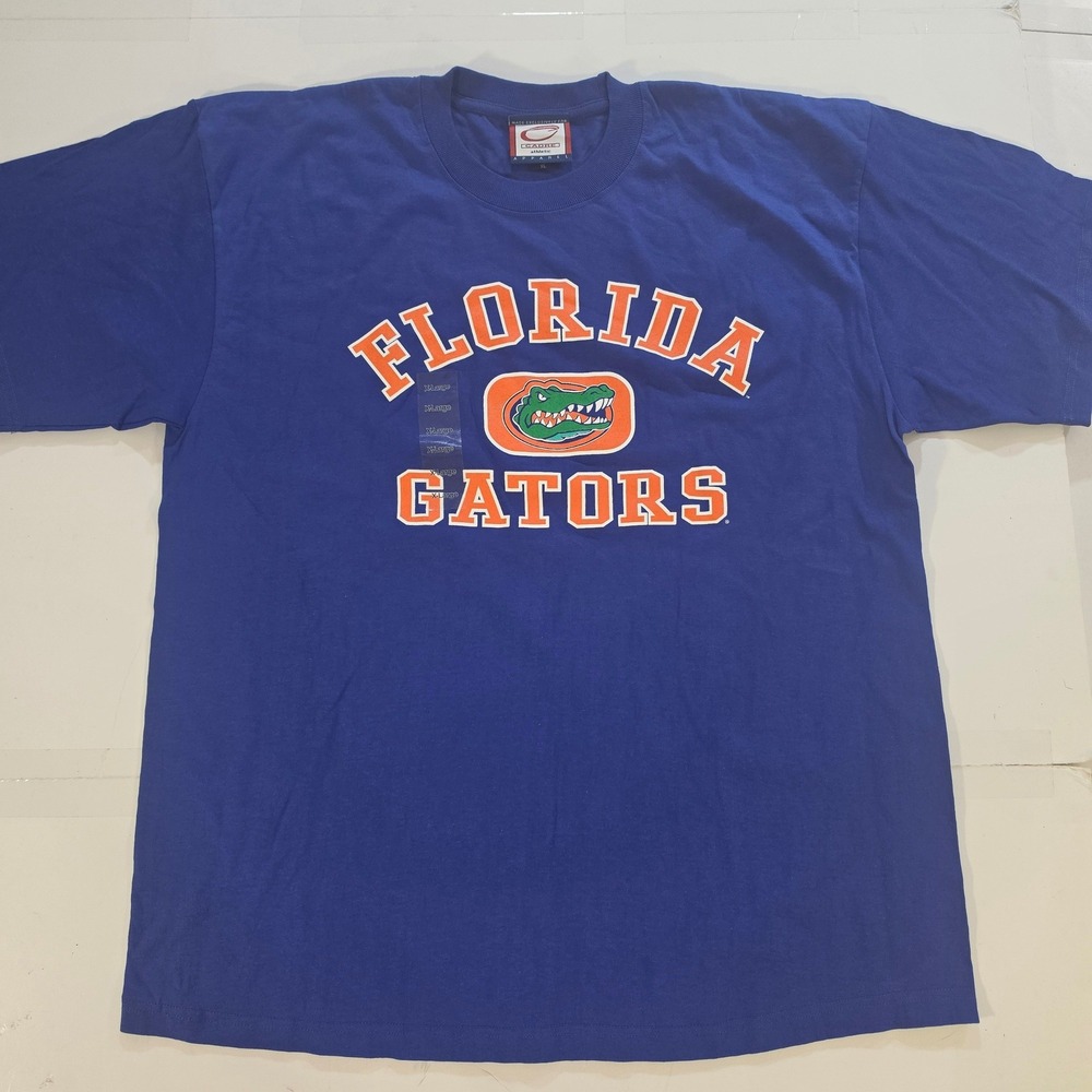VTG 90s Florida Gators T-Shirt Mens XL Blue NCAA Short Sleeve Cadre Athletic